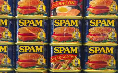 spam meat in cans